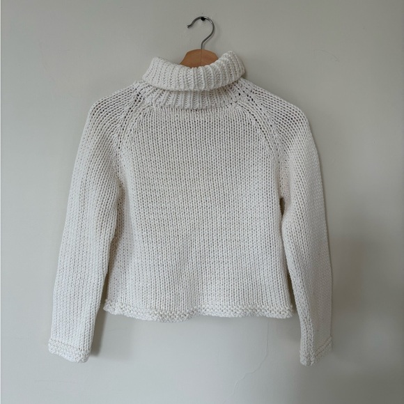 Margaret OLeary Cotton Chunky Knit Turtleneck - Size XS - Picture 1 of 2
